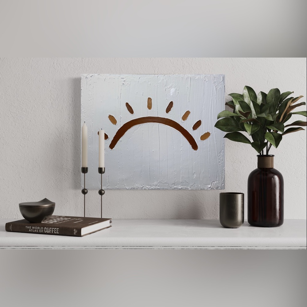 Sunshine Texturized Canvas Painting